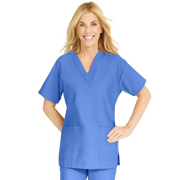 Shirt Scrub ComfortEase 8800 Womens Small Ceil Blue Ea
